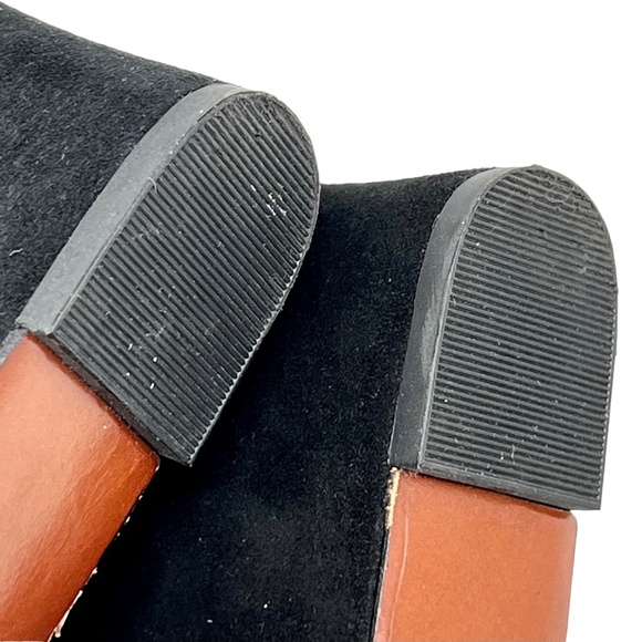 Umberto Raffini women's Jamie black suede wedge booties size 39/8-8.5 - Picture 10 of 14